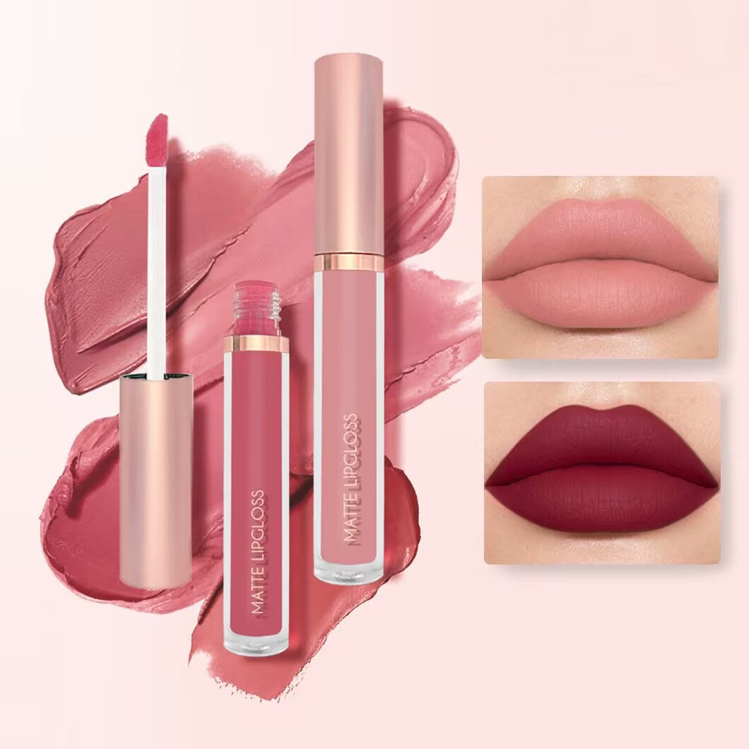 3Pcs Red Silky Velvet Matte Liquid Lipstick Lip Gloss Set for Women Long Lasting 24 Hours Color Stay Lipstick labiales  matte larga duracion mate 24 horas originales