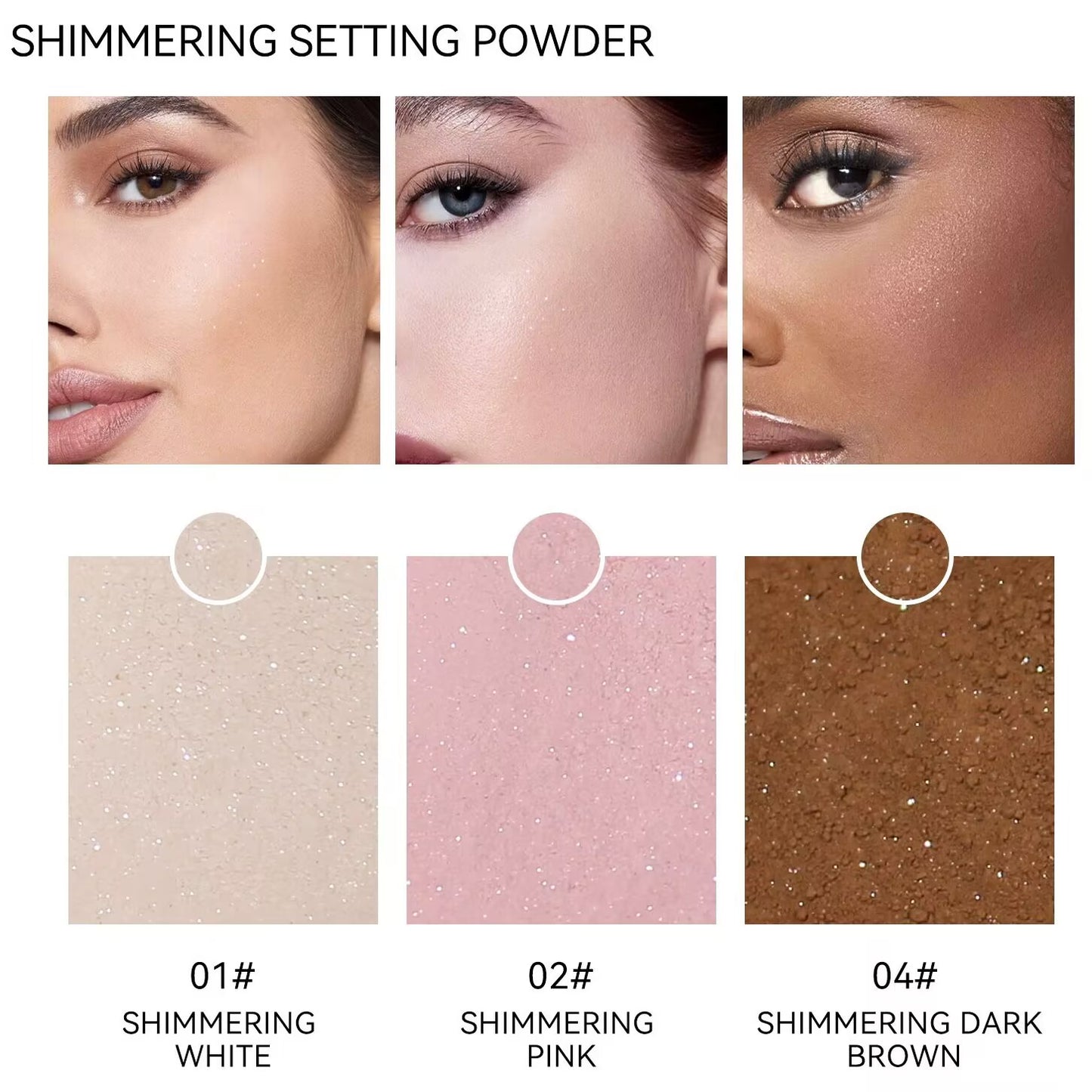 Poreless Finish Loose Setting Powder Makeup – Translucent Blurring Powder for All Skin Tones – Face Powder with Peptides, Silk, Collagen & Antioxidants