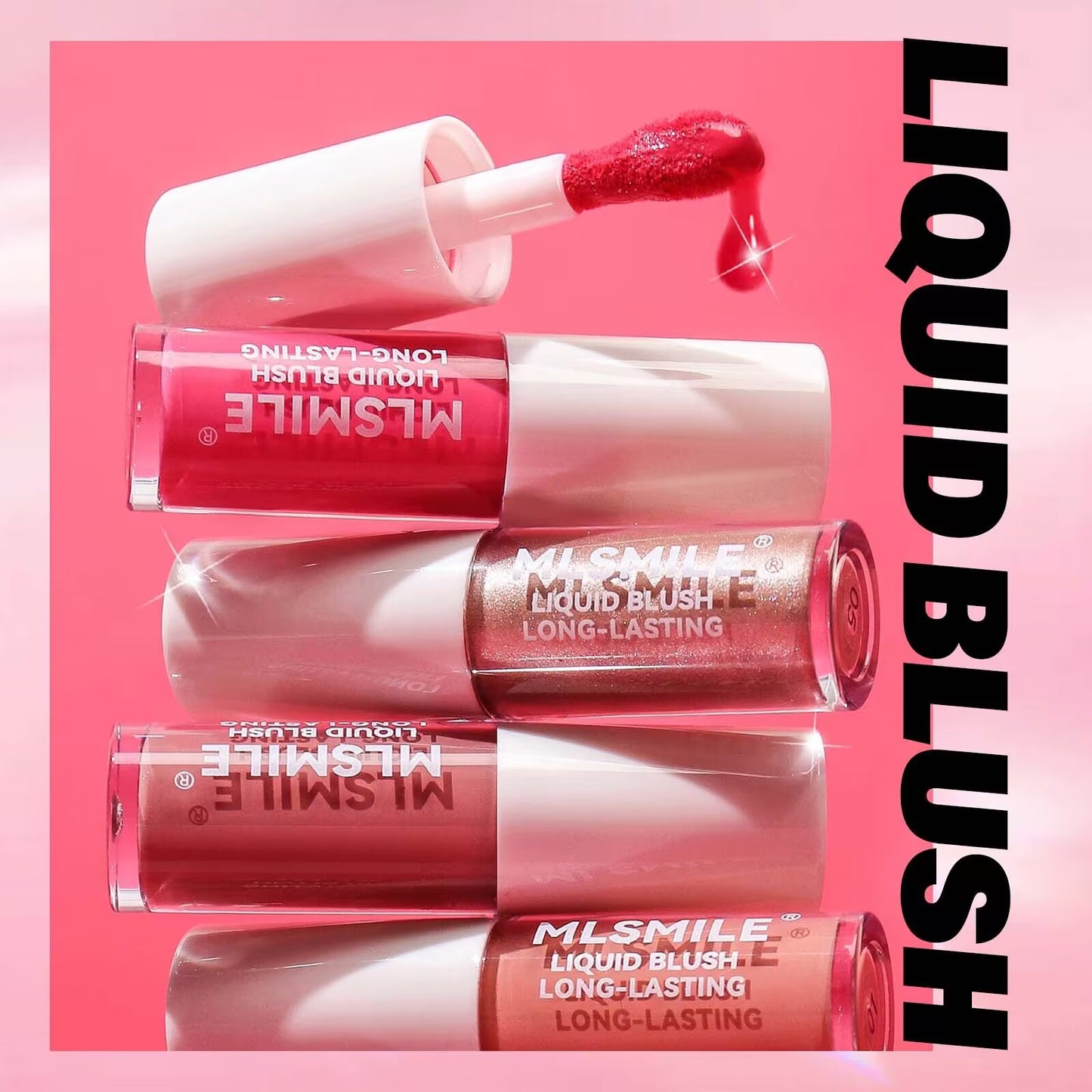 Liquid Blush, Long-lasting Liquid Blush For High-pigment Color, Creates A Soft, Dewy Finish, Vegan & Cruelty-free, Comin' In Hot Pink